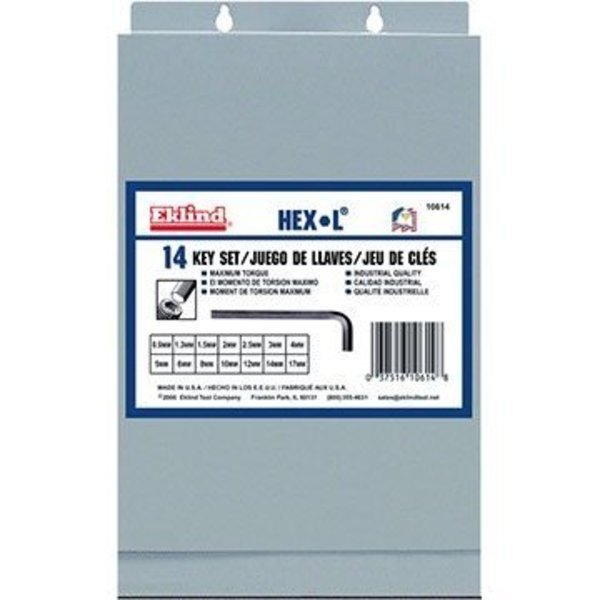 14 Pc. Metric H, Eklind, Mfr#: 10614